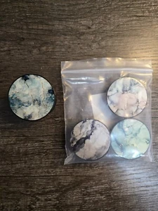 4pk Marble Pattern Multicolor Phone Holder Grip Generic - Photo 1/2