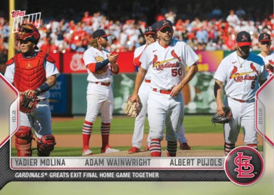 Albert Pujols Yadier Molina Wainwright Final Home Game 2022 Topps NOW #1000 - Image 1 of 2