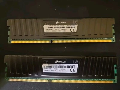 Corsair DDR3-12800 1600MHZ cml8gx3m2a1600c9 8GB Kit (2x4GB) USED - Image 1 of 2