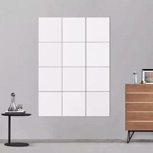 Spiegelfliesen Fliesenspiegel Wandspiegel Dekospiegel Set quadratisch Echtglas - Foto 1 di 14