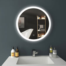 Badezimmerspiegel mit Beleuchtung Touch Badspiegel LED Rund Wandspiegel 60 cm