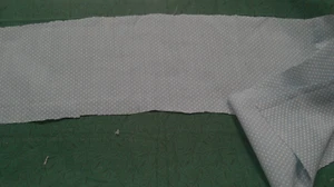 Fabric Benartex Off-White Polka Dots on Air Force Blue 40" x 6" Vintage $2.55 - Picture 1 of 4