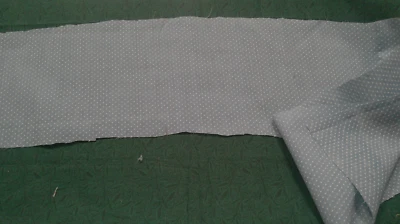 Fabric Benartex Off-White Polka Dots on Air Force Blue 40" x 6" Vintage $2.55 - Image 1 of 4