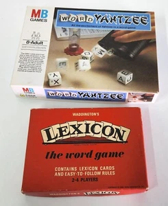Giochi di parole Word Yahtzee & Lexicon, MB, Waddington, completi - Foto 1 di 3