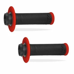 PROGRIP MANOPOLA 708 LOCK ON grip doppia densità motocross enduro quad NERO ROSS - Picture 1 of 2