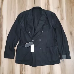 Massimo Dutti Coat Mens 46 Wool Blend Double Breasted Pockets Gray - Picture 1 of 15