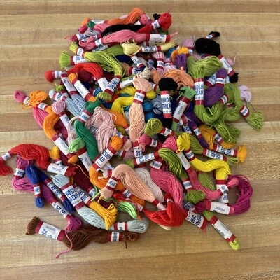 Friendship Bracelet String: 90 Rainbow Skeins - Embroidery Thread - Craft Floss - Image 1 of 4