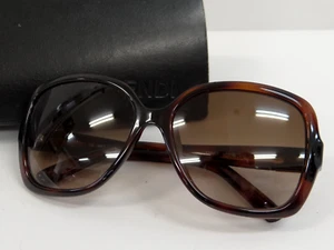 FENDI Ladies Sunglasses FS5227 Brown w/Case Italy 48210429100 2 - Picture 1 of 16