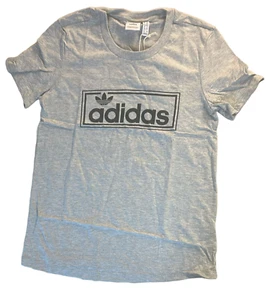 New adidas Essentials Logo Tee Gray Women's Size XS/S/M/L/XL (HY3419) - Picture 1 of 2
