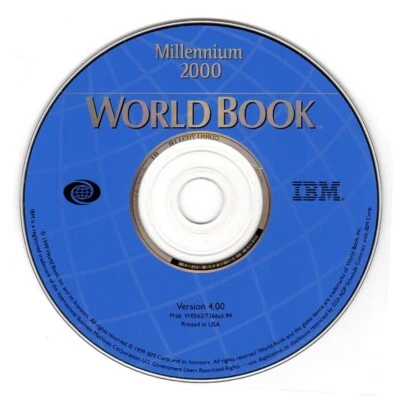 World Book Millennium 2000 (PC-CD, 1999) for Windows - NEW CD in SLEEVE - Image 1 of 3