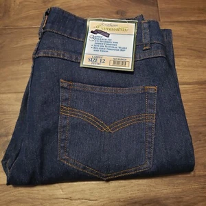 Southern Expression dunkelblaue Damenjeans entspannt neu mit Etikett Größe 12 Petite - Bild 1 von 9