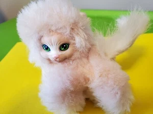 Mattel Barbie Pink Cat Tag Along Tiffy 3" on Wheels 1992 Stuffed Animal Toy - Picture 1 of 9