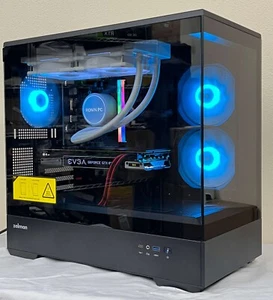 Custom Gaming PC Computer Intel GTX 1080, 1TB SSD,RGB RAM,WiFi, Win 11 Bluetooth - Picture 1 of 12