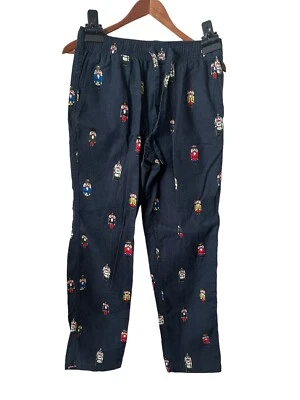 J. Crew Men Flannel Nutracker Navy Pajama Lounge Pant Drawstring Pocket XS - Image 1 of 4