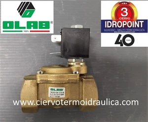 ELETTROVALVOLA OLAB 3/4 N.C. PER ACQUA BOBINA 220-230V 50-60HZ - Foto 1 di 7