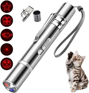 Laserpointer für Katzen Hund Spielzeug Präsentation Leuchten USB (DHL) - Bild 1 von 5