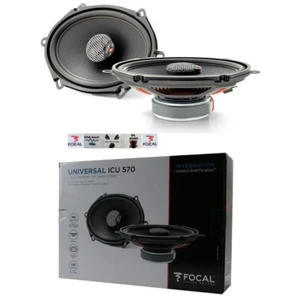 2 FOCAL ICU570 altoparlanti coassiali 130x180 mm 120 watt max+ 5 sticker omaggio - Foto 1 di 9