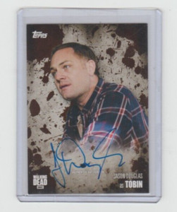 TOPPS WALKING DEAD SEASON 5 JASON DOUGLAS/TOBIN AUTOGRAPH CARD  #/50!!