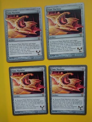 MTG Card. Time Machine playset. Unhinged rare artifact  4 cards - Image 1 of 4