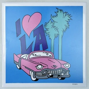 Piastra calda da parete piastrelle ceramica I Love Heart LA rosa Cadillac Lowrider - Foto 1 di 4