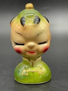 Mid Century, Keramik, asiatische Person, Salzstreuer, Japan - Bild 1 von 6