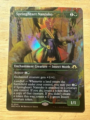 Springheart Nantuko (Borderless) #341 (Foil) NM Modern Horizons 3 MH3 Magic MTG - Image 1 of 2