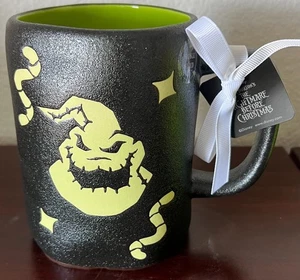 Disney Rae Dunn Nightmare Before Christmas OOGIE BOOGIE Glow in Dark 18 oz Mug - Picture 1 of 4
