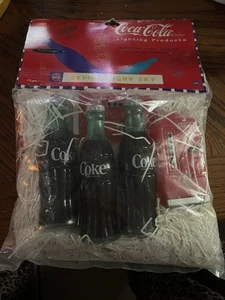 coca cola vintage String Party Lights 1996 NEW Drink Coke Summer Party - Picture 1 of 6