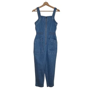 Madewell tuta donna denim zip vita liscia lavaggio baisley taglia small nuova con etichetta - Foto 1 di 8