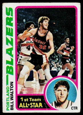 1978-79 Topps SET-BREAK #1 Bill Walton en muy buen estado (arruga), (HUCK'S) Foto 1 de 2