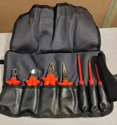 Snap On Knipex Williams 1000 V Insulated Tool Kit Set Roll Bag - Image 1 of 4