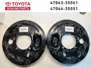Toyota Genuine 87-95 Tacoma RZN140 150 Rear Brake Backing Plate RH & LH Set OEM - Picture 1 of 19