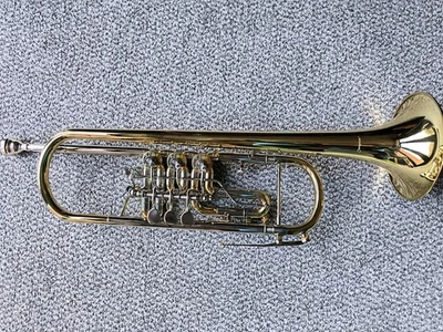 Rotary B Flat Trumpet - Cherrystone - Image 1 of 4