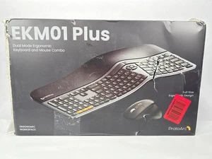 Ergonomiczna bezprzewodowa klawiatura i mysz ProtoArc EKM01 Pełnowymiarowa klawiatura ZOBACZ ZDJĘCIA - Zdjęcie 1 z 10