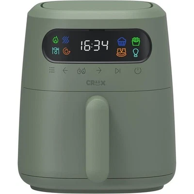 Freidora de aire TurboCrisp 3 cuartos de galón cocina saludable temporizador antiadherente comidas crujientes rápidas nueva Foto 1 de 4