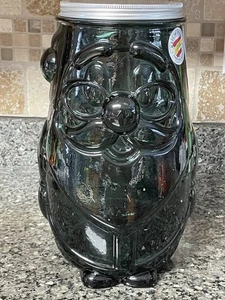 Große 1,5 Gallonen dunkelgrüne Santa Glas Kanister/Glas Weihnachten - Bild 1 von 19