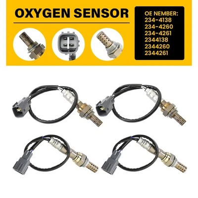 4X Up+Downstream Oxygen Sensor For 2003-09 Toyota 4Runner Sport Sport Utility EJ - Image 1 of 4