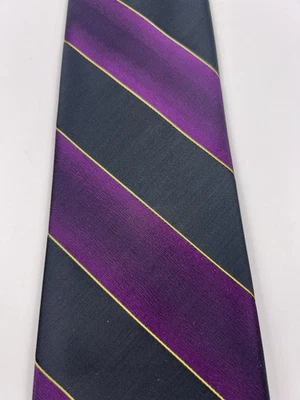 De colección Wemlon de Wembley Para Hombre Púrpura Azul Rayado Foto 1 de 4