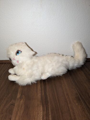 Mattel VTG Barbie Princess and the Pauper White Cat Plush Persian Serafina 2004
