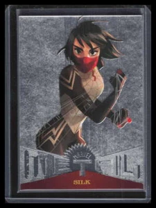 2017 Fleer Ultra Spider-Man Marvel Metal mm43 Silk - Picture 1 of 2