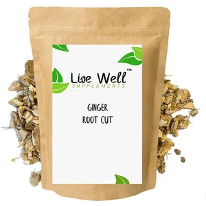 GINGER ROOT Dried Cut Herbal Tea Infusion Hot or Iced Tea Premium Quality! - Picture 1 of 3