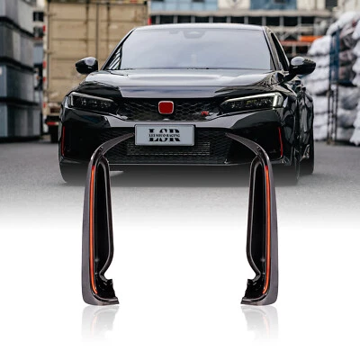 For Honda Civic Type-R FL5 LED DRL (Red) Plastic Front Lights Car Lamp Pair - Image 1 of 2