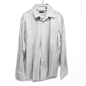 Hugo Boss Hemd Herren Grau gestreift Gr. 40 Langarm Oberteil Herrenhemd Oberhemd - Bild 1 von 2