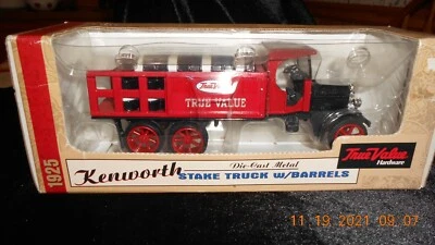 Ertl 1925 Kenworth Die Cast Stake Truck with Barrels True Value Hardware 1/34 Sc - Image 1 of 4