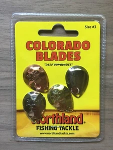 Northland Fishing Tackle - Colorado Blades - Size #3 - Various Colors Available - Picture 1 of 16