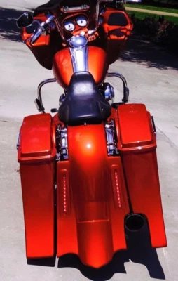 (2) Tiras de luces LED de 12′′ guardabarros trasero - luces de freno intermitentes para Harley Davidson Foto 1 de 4