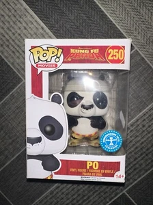Funko Pop Kung Fu Panda Po #250 Funkopop + Pop Protector Underground Toys Exc - Picture 1 of 8