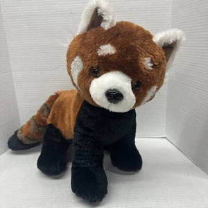 Fiesta Rojo Panda Peluche Peluche Grande Zorro Mapache Marrón Negro - Imagen 1 de 8