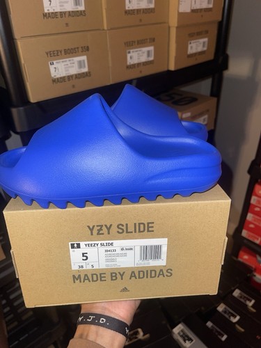 Adidas Yeezy Slide Azure Uomo Taglia 5 (ID4133) PRONTE PER LA SPEDIZIONE✅