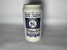  Bierkrug, 200 Jahre Oktoberfest München 1810-2010 Paulaner Bier - wie Neu